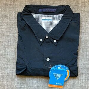 Columbia Sportswear Performance Fishing Gear Men's Black Button Down Shirt